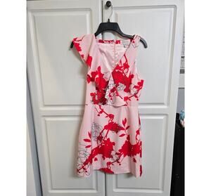 Shilla Pink and Red Floral Dress Size XS